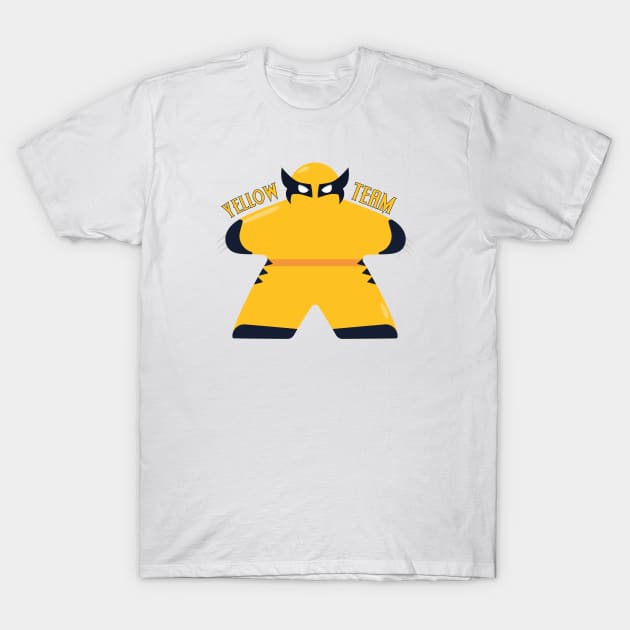 Yellow Meeple Team T-Shirt by Maolliland